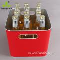 Rectángulo Beer Buckets de hielo de estaño en venta